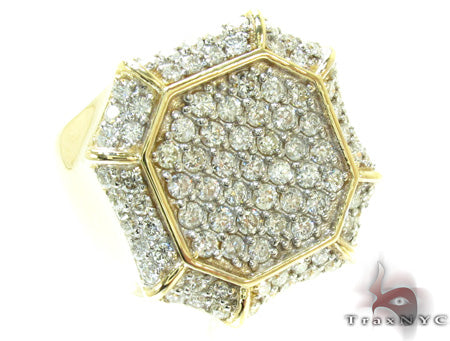 Mens Yellow Gold Diamond Ring 21188 - Image 1