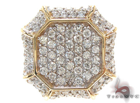 Mens Yellow Gold Diamond Ring 21188 - Image 2