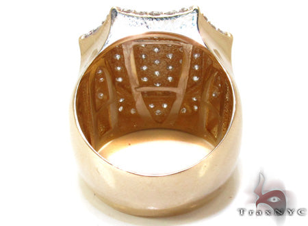 Mens Yellow Gold Diamond Ring 21188 - Image 6