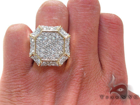 Mens Yellow Gold Diamond Ring 21188 - Image 7
