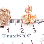 Mens Rose Gold Skull Earrings 35015 - Image 5