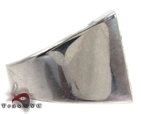 Mens Silver Prong Ring 28030 - Image 4