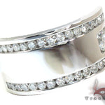 Mens White Gold Channel Diamond Ring 21011 - Image 4