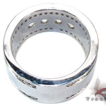 Mens White Gold Channel Diamond Ring 21011 - Image 5