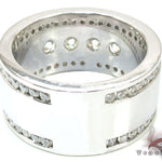 Mens White Gold Channel Diamond Ring 21011 - Image 6