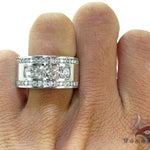 Mens White Gold Channel Diamond Ring 21011 - Image 7