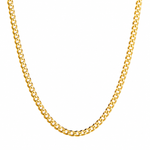 Mens 14K Solid Yellow Gold Thin Curb Chain 20 Inches 3.6mm 47127