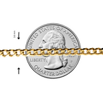 Mens 14K Solid Yellow Gold Thin Curb Chain 20 Inches 3.6mm 47127