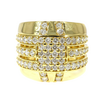 Mens 18k Buckled Up Ring 11684