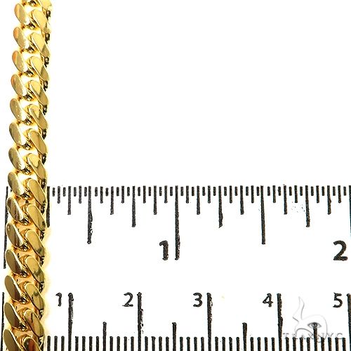 Miami Cuban Chain 10k Yellow Gold   28 Inches 6mm 46342 - Image 7