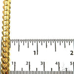 20-inch 6mm yellow gold Miami Cuban chain with polished interlocking links.