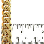 Miami Cuban Chain 10k Yellow Gold   22 Inches 12mm 46192 - Image 7