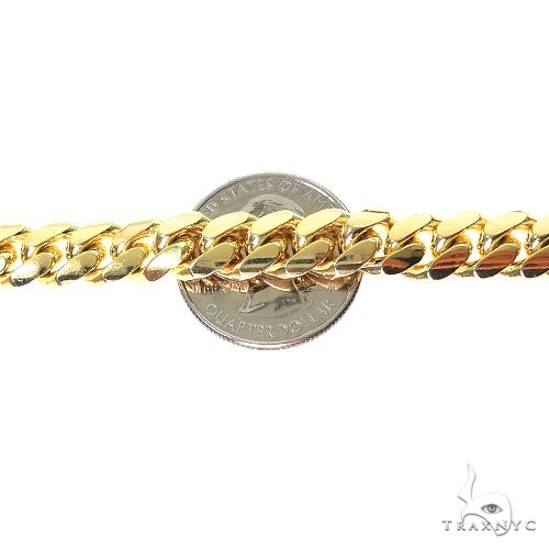 Miami Cuban Chain 14k Yellow Gold 36 Inches 9mm 46580 | TraxNYC