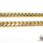 Miami Cuban Chain 14k Yellow Gold 24 Inches 8.25mm   66989 - Image 2