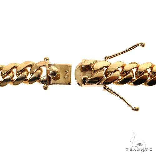 Miami Cuban Chain 14k Yellow Gold 24 Inches 15mm 46262 | TraxNYC
