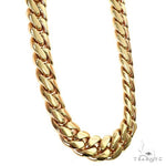 Miami Cuban Chain 18k Yellow Gold   16 Inches 12mm 46023 - Image 2