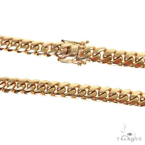 Miami Cuban Chain 18k Yellow Gold 16 Inches 12mm 46023 – TraxNYC