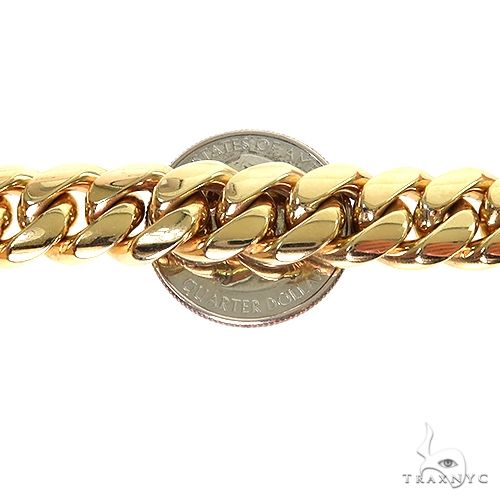 Miami Cuban Chain 18k Yellow Gold 16 Inches 12mm 46023 – TraxNYC