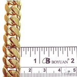 Miami Cuban Chain 18k Yellow Gold   20 Inches 12mm 46137 - Image 5