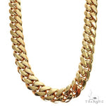 Miami Cuban Chain 18k Yellow Gold   24 Inches 12mm 46251 - Image 1