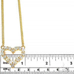 Miami Cuban Chain Diamond Heart Necklace 66967 - Image 5