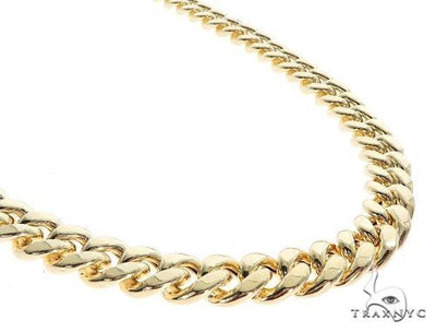 14K Yellow Gold Miami Cuban Hollow 9.5mm 20 Inches  68395 - Image 1