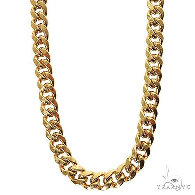Miami Cuban Chain Hollow 14K Yellow Gold 20 Inches 5.5mm