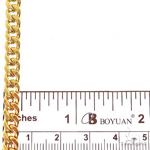 Miami Cuban Chain Hollow 14K Yellow Gold 20 Inches 5.5mm 68418 - Image 7