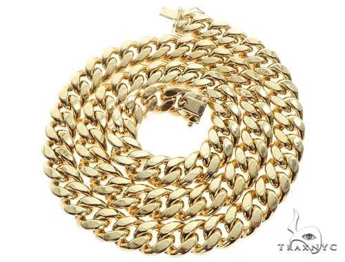 Miami Cuban Hollow 14K Yellow Gold 22 Inches 12mm 68391 - Image 6