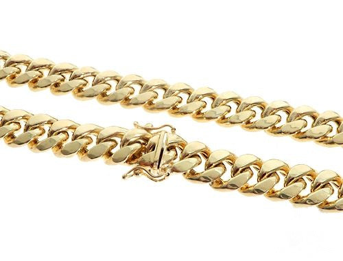 14k Yellow Gold Hollow Miami Cuban Link Chain 6mm 65895