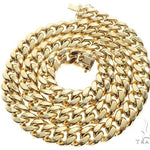 Miami Cuban Chain Hollow 14K Yellow Gold 26 Inches 11mm 65161 - Image 4