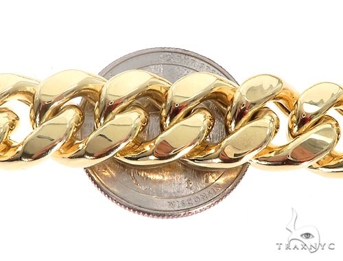 Miami Cuban Chain Hollow 14K Yellow Gold 26 Inches 13mm   64819 - Image 3