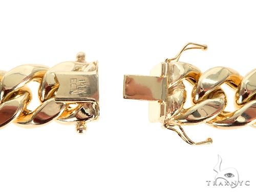Miami Cuban Hollow 14K Yellow Gold 26 Inches 14.5mm 68388 - Image 7