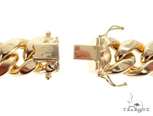 14K Yellow Gold Miami Cuban  Hollow  10.5mm 28 Inches 68392 - Image 5