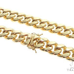 Miami Cuban Chain Hollow 14K Yellow Gold 28 Inches 11mm 65158 - Image 2