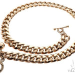 Miami Cuban Chain and Bracelet Set with Custom Locks and Heart Charms 64569 - Image 12