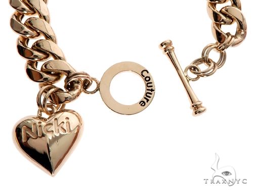 Miami Cuban Chain and Bracelet Set with Custom Locks and Heart Charms 64569 - Image 4