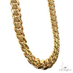 14k Yellow Gold Solid Miami Cuban  Link Chain 8mm 26 Inches    32403 - Image 2