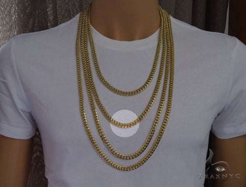 10K Gold miami cuban chain, 8 mm, photo 9 of 9