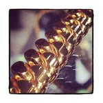 10k yellow gold solid Miami Cuban link chain, 15.5mm wide, polished finish.