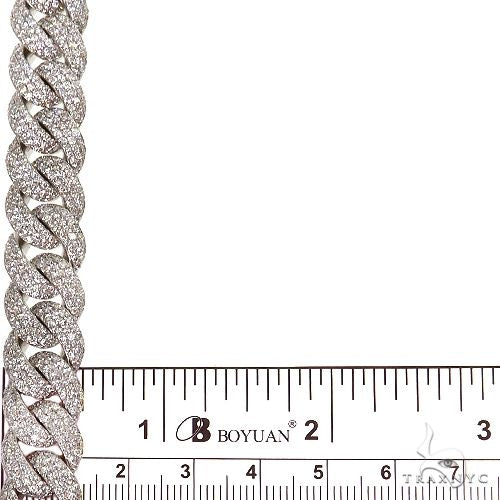 14K Gold Miami Cuban Lab-Grown Diamond Bracelet, photo 6 of 7
