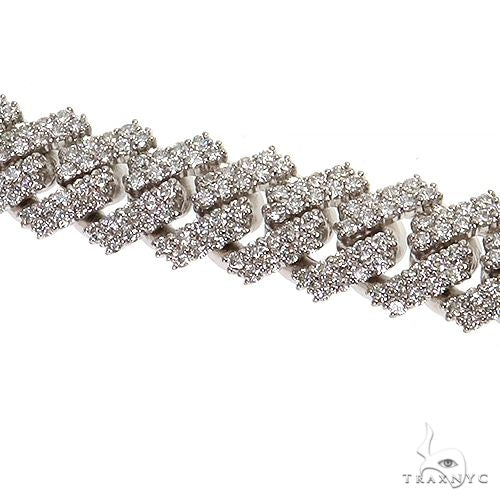 14K Gold Miami Cuban Lab-Grown Diamond Bracelet, photo 4 of 7