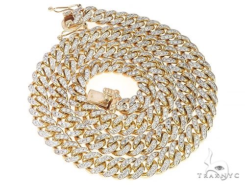 Miami Cuban Diamond Chain 24 Inches 8.7mm 65492 - Image 3