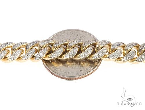 Miami Cuban Diamond Chain 24 Inches 8.7mm 65492 - Image 6