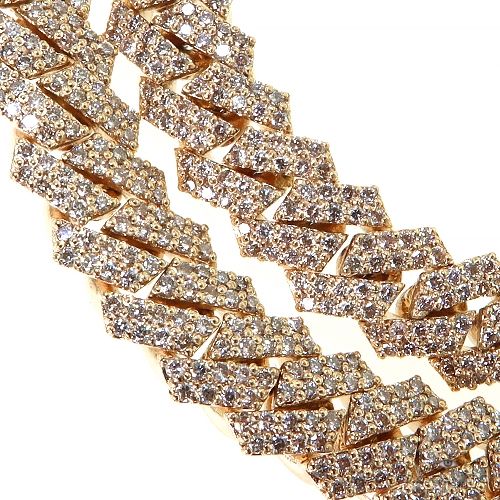 14K Gold miami cuban chain, 7.8 mm, photo 4 of 7