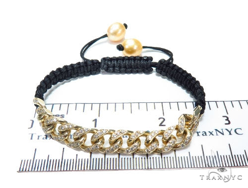 14K Gold Miami Cuban Diamond Rope Bracelet, photo 4 of 7