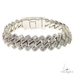 Miami Cuban Emerald Diamond Bracelet (Lab) 68615 - Image 1