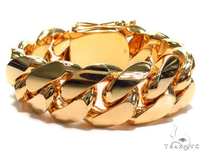 Miami Cuban Gold Bracelet 41125 - Image 1