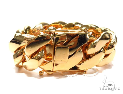 Miami Cuban Gold Bracelet 41125 - Image 2