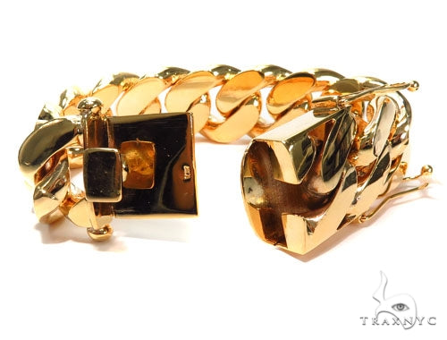 Miami Cuban Gold Bracelet 41125 - Image 3